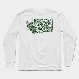 Washington state color Green Long Sleeve T-Shirt